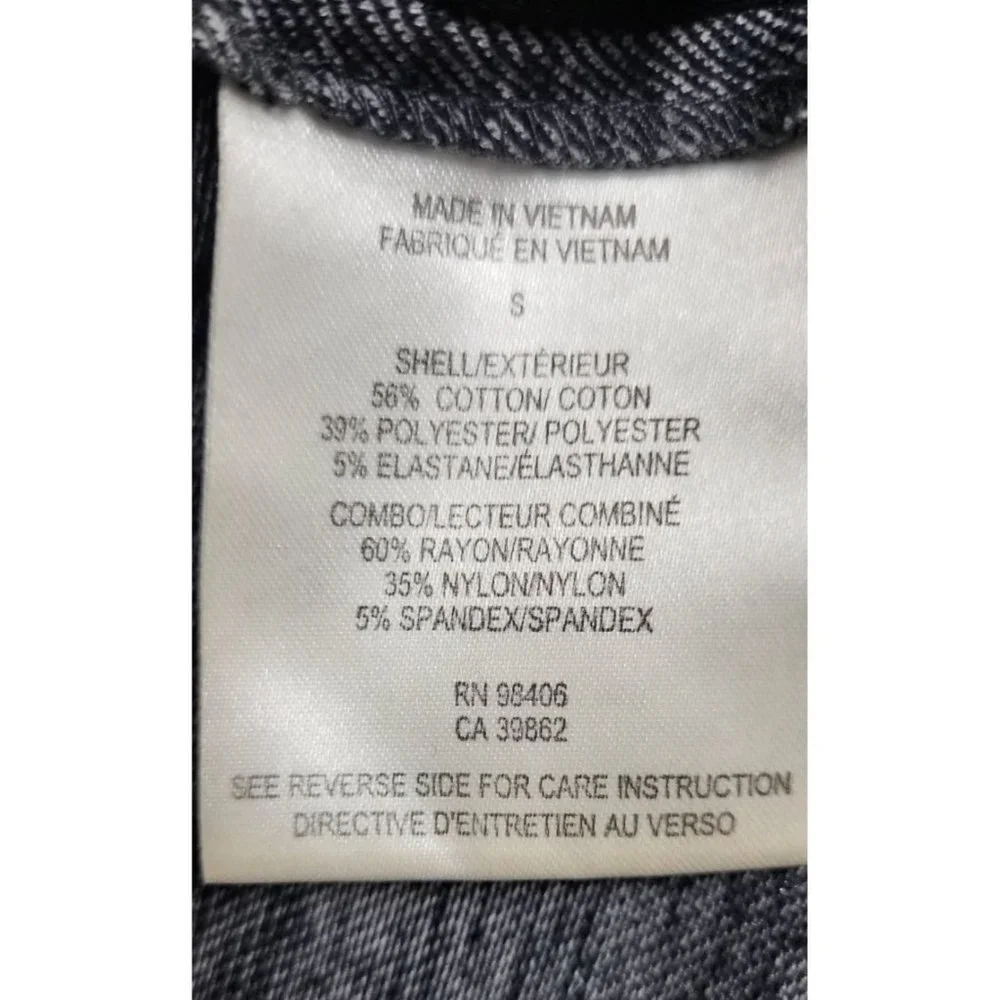 Theory Black Gray Sleeveless Pockets Tank Top Size Small